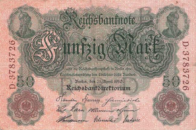 50 Mark 1910 ro.42 B/D